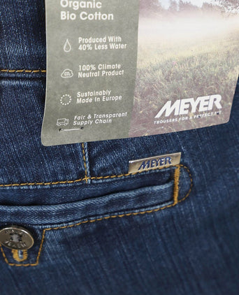 Meyer broek Roma jeans donkerblauw | Regular-fit