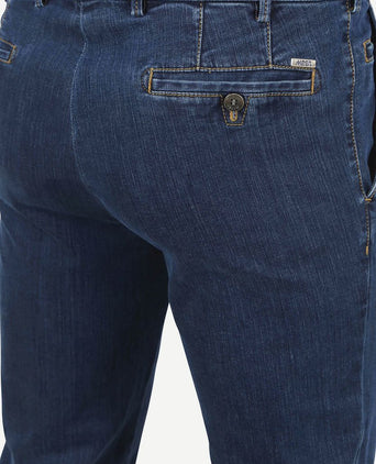 Meyer broek Roma jeans donkerblauw | Regular-fit