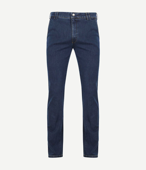 Meyer broek Roma jeans donkerblauw | Regular-fit