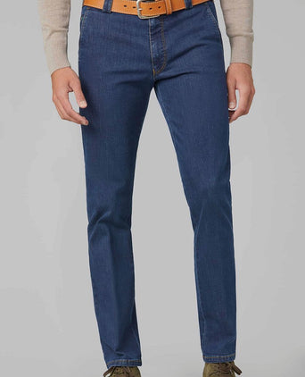 Meyer broek Roma jeans donkerblauw | Regular-fit