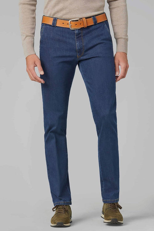 Meyer broek Roma jeans donkerblauw | Regular-fit