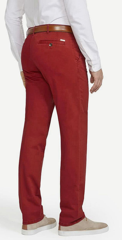 Meyer broek Roma rood | Regular-fit
