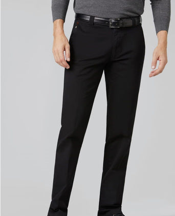 Meyer broek Roma zwart | Regular-fit