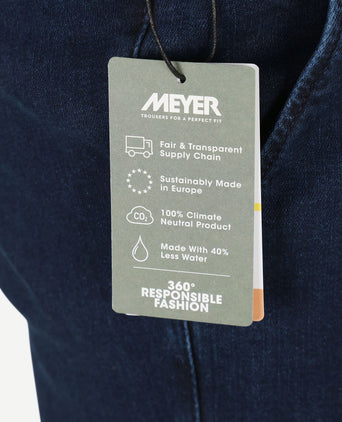 Meyer chino Bonn donkerblauw jeans