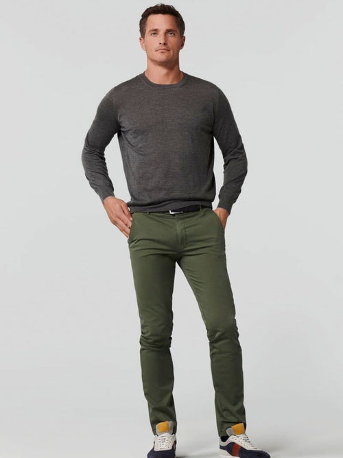 Meyer chino Bonn donkergroen
