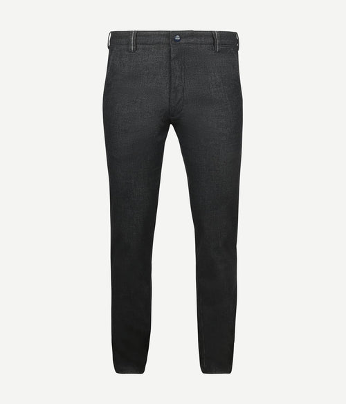 Meyer chino Bonn melange donkerblauw