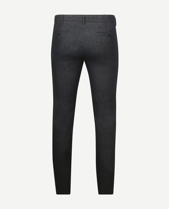 Meyer chino Bonn melange donkerblauw