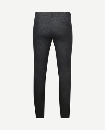 Chino Bonn melange donkerblauw