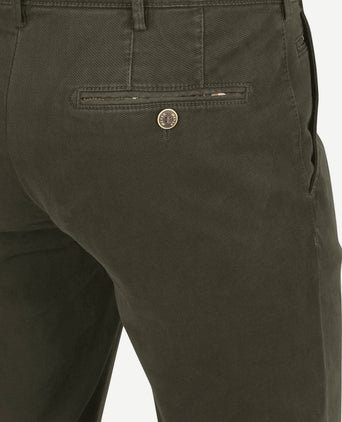 Meyer chino Bonn twill olijfgroen