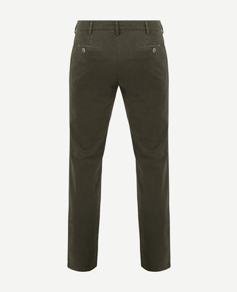 Meyer chino Bonn twill olijfgroen
