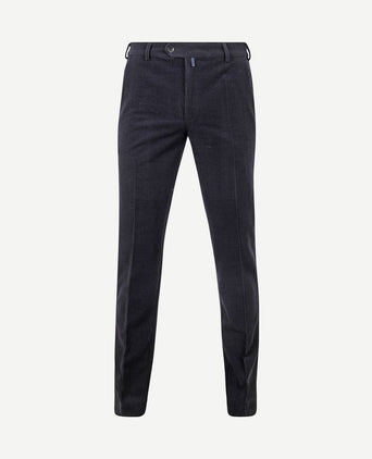 Chino Roma wol corduroy donkerblauw