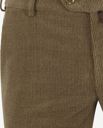 Chino Roma wol corduroy olijfgroen