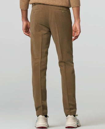 Meyer chino Roma wol corduroy olijfgroen | Regular-fit