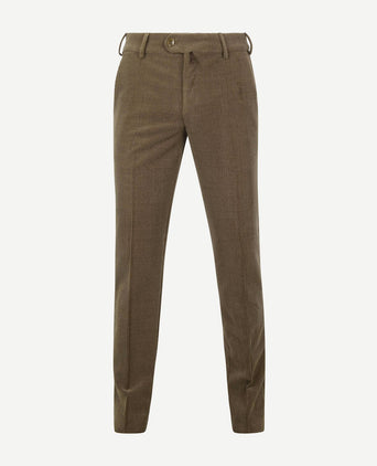 Meyer chino Roma wol corduroy olijfgroen | Regular-fit