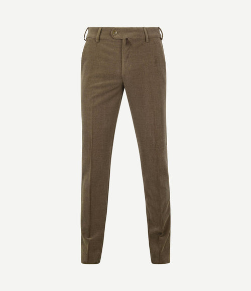 Chino Roma wol corduroy olijfgroen