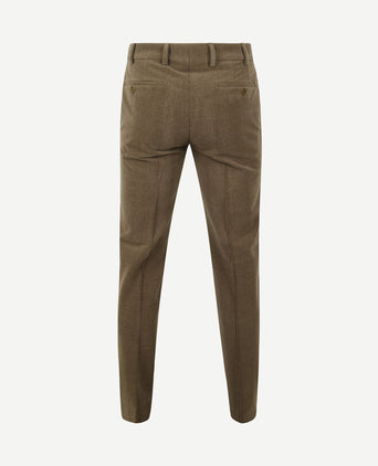 Chino Roma wol corduroy olijfgroen