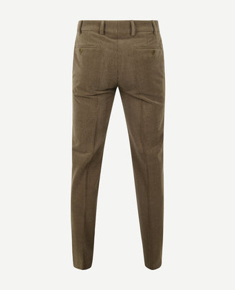 Meyer chino Roma wol corduroy olijfgroen | Regular-fit