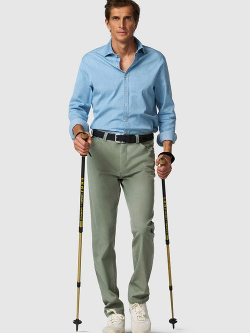 Meyer Dublin broek lichtgroen | Slim-fit