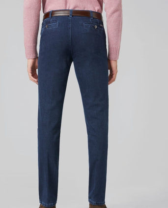 Meyer jeans broek Diego donkerblauw | Regular-fit