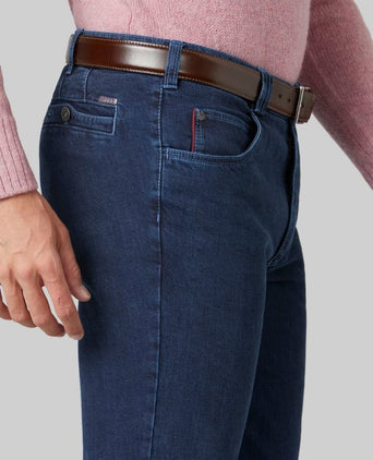 Meyer jeans broek Diego donkerblauw | Regular-fit