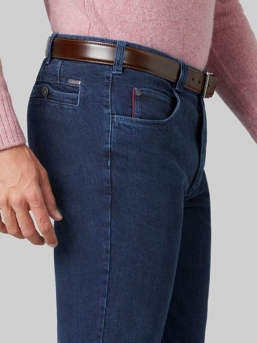 Meyer jeans broek Diego donkerblauw | Regular-fit