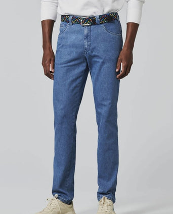 Meyer jeans Dublin blauw | Slim-fit