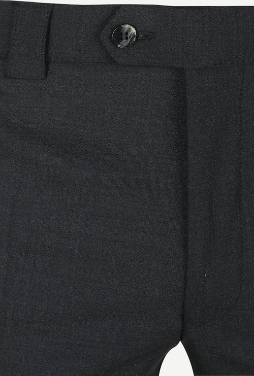 Meyer pantalon Roma wolmix antraciet | Regular-fit