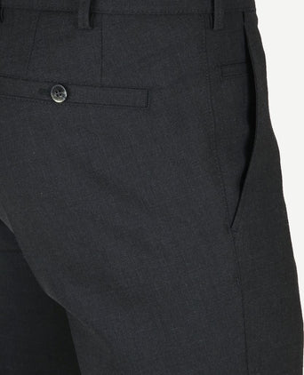 Meyer pantalon Roma wolmix antraciet | Regular-fit