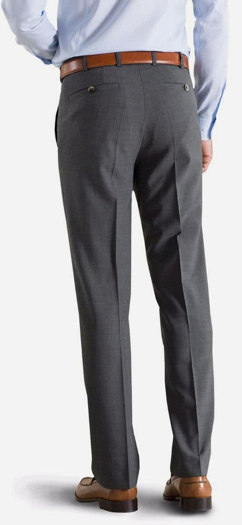 Meyer pantalon Roma wolmix grijs | Regular-fit
