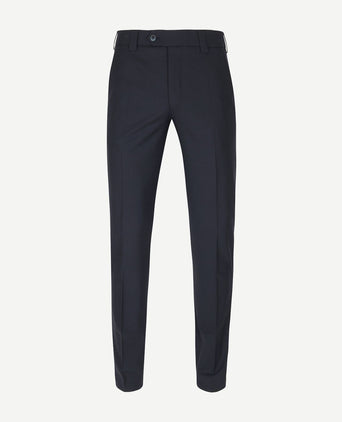 Pantalon Roma wolmix donkerblauw
