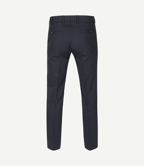 Pantalon Roma wolmix donkerblauw