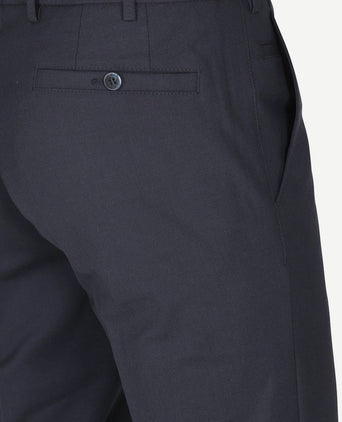 Meyer pantalon Roma wolmix donkerblauw | Regular-fit