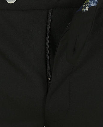 Meyer pantalon Roma wolmix zwart | Regular-fit