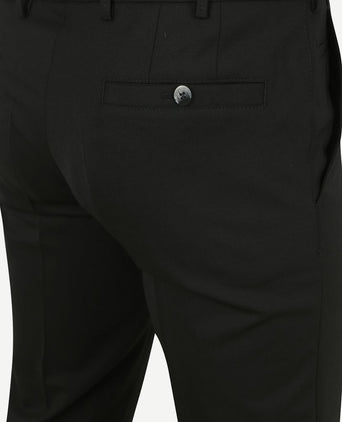 Meyer pantalon Roma wolmix zwart | Regular-fit
