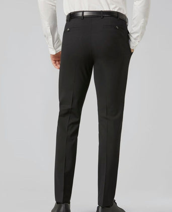 Meyer pantalon Roma wolmix zwart | Regular-fit