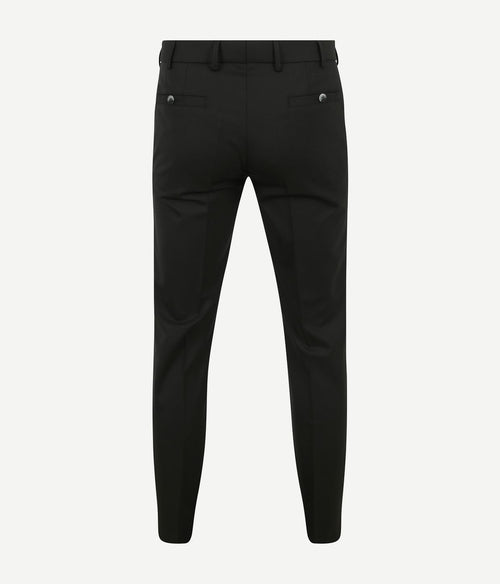 Meyer pantalon Roma wolmix zwart | Regular-fit