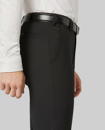 Meyer pantalon Roma wolmix zwart | Regular-fit