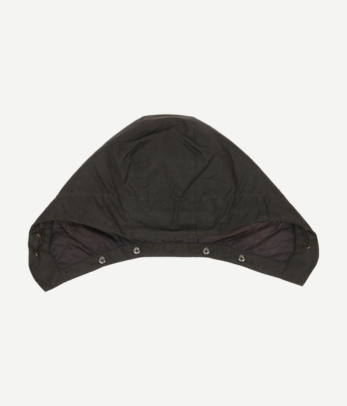 Barbour waxed storm capuchon olijfgroen