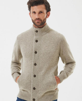 Zip vest wol greige
