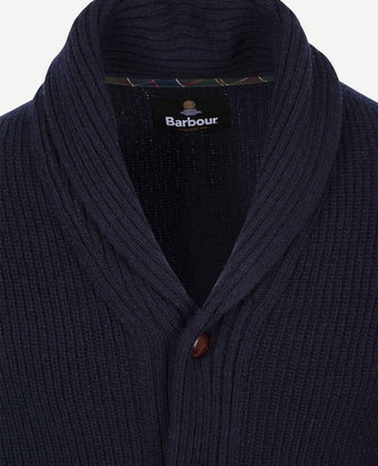 Vest shawl hartland donkerblauw