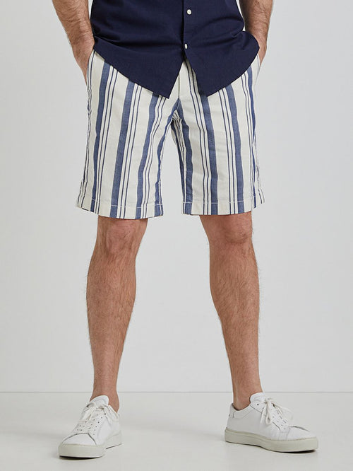 Short strepen blauw
