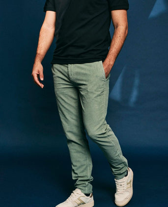 Chino corduroy lichtgroen