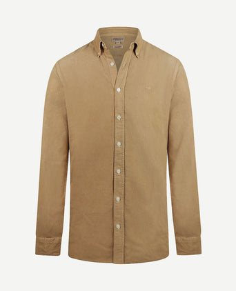Overhemd corduroy beige