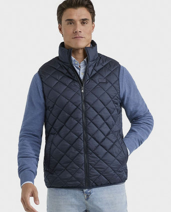 Quilted bodywarmer donkerblauw