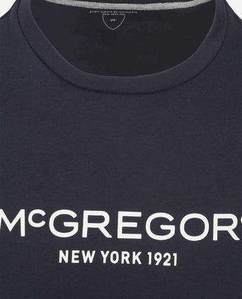 Essential t-shirt logo donkerblauw