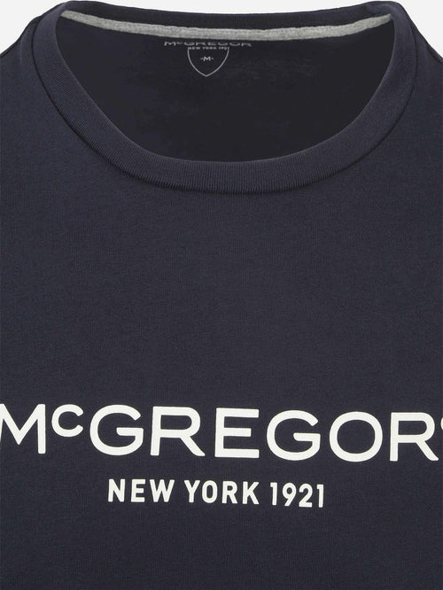 Essential t-shirt logo donkerblauw