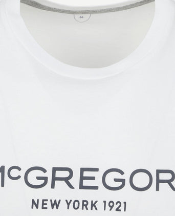 McGregor essential t-shirt logo wit | Regular-fit
