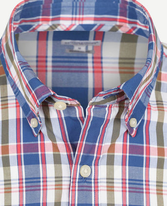 Overhemd poplin ruiten multicolour