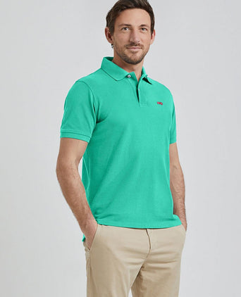 Piqué polo medium groen