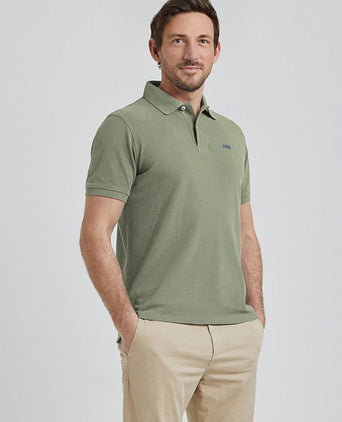 Piqué polo lichtgroen